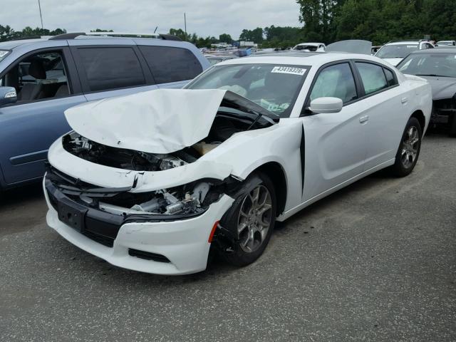 2C3CDXJG9FH897947 - 2015 DODGE CHARGER SX WHITE photo 2