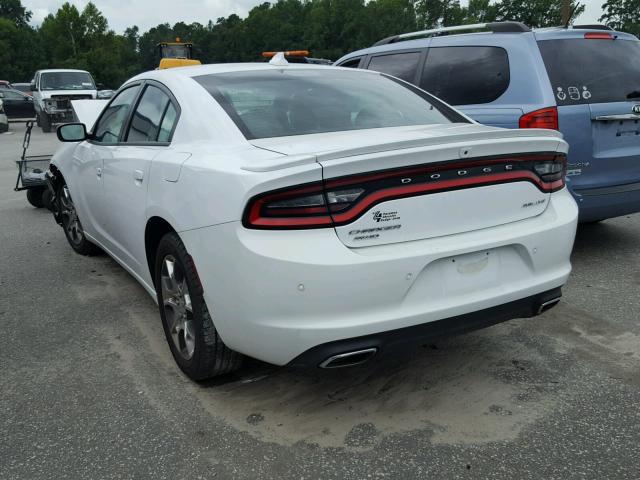 2C3CDXJG9FH897947 - 2015 DODGE CHARGER SX WHITE photo 3