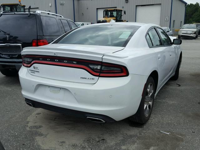 2C3CDXJG9FH897947 - 2015 DODGE CHARGER SX WHITE photo 4