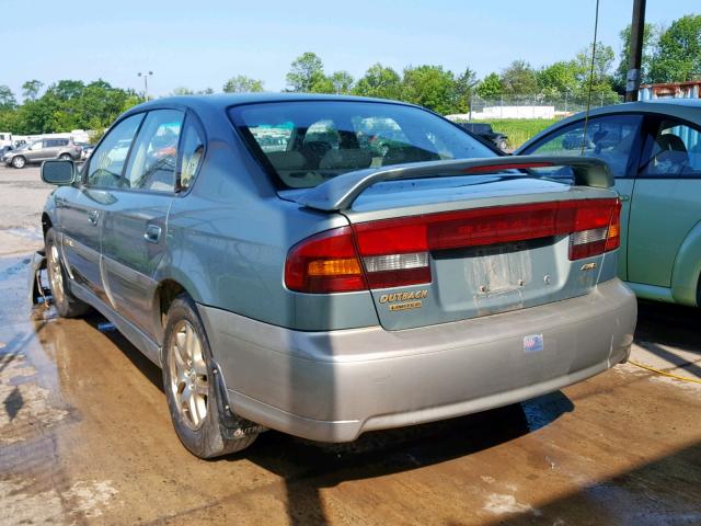 4S3BE686037214424 - 2003 SUBARU LEGACY OUT GREEN photo 3