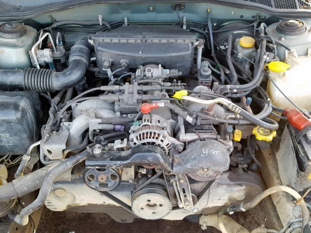 4S3BE686037214424 - 2003 SUBARU LEGACY OUT GREEN photo 7