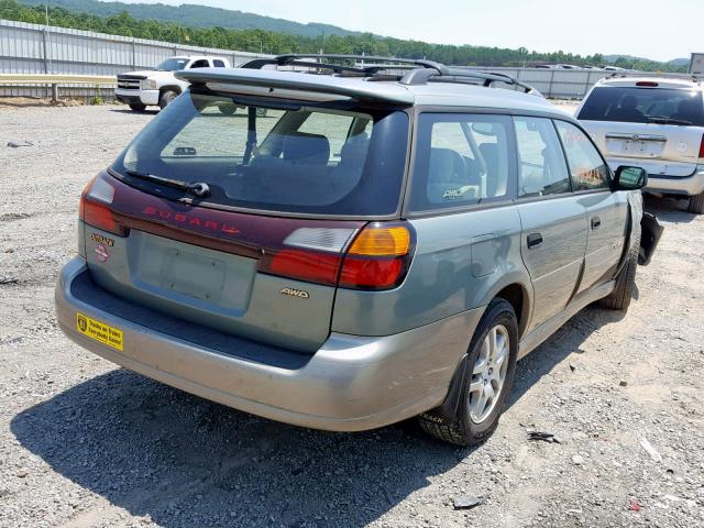 4S3BH675837620421 - 2003 SUBARU LEGACY OUT GREEN photo 4