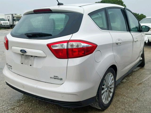 1FADP5BU5DL531652 - 2013 FORD C-MAX SEL WHITE photo 4