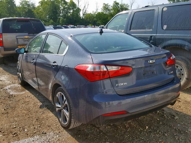 KNAFZ4A88E5174451 - 2014 KIA FORTE EX GRAY photo 3