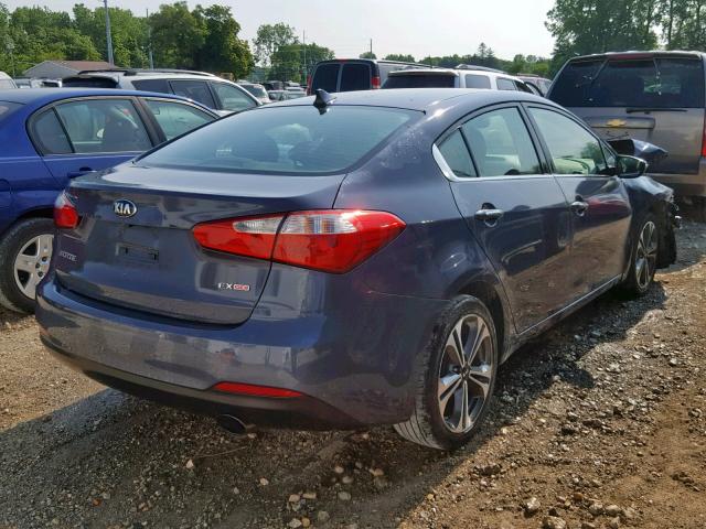 KNAFZ4A88E5174451 - 2014 KIA FORTE EX GRAY photo 4