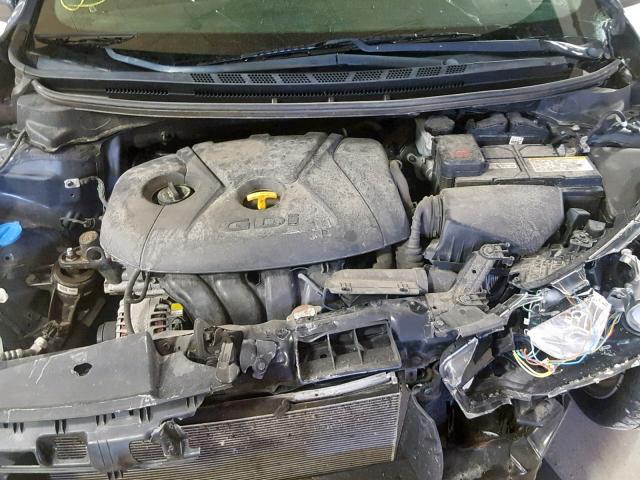 KNAFZ4A88E5174451 - 2014 KIA FORTE EX GRAY photo 7