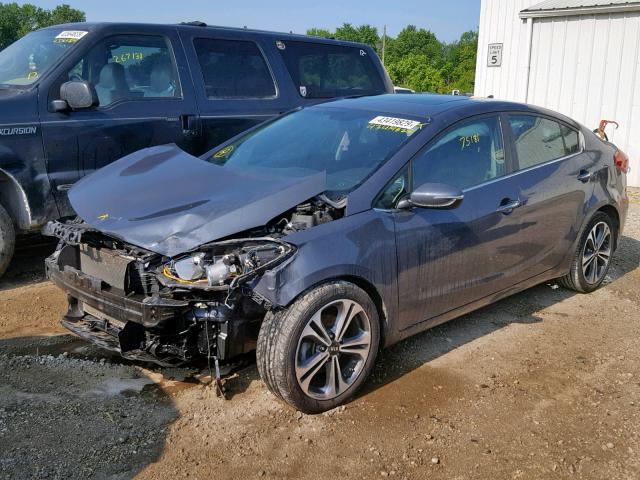 KNAFZ4A88E5174451 - 2014 KIA FORTE EX GRAY photo 9