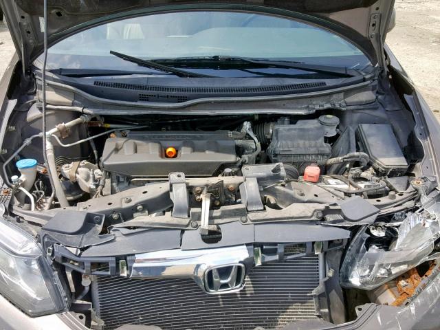 2HGFB2F9XCH007500 - 2012 HONDA CIVIC EXL ნაცრისფერი ფოტო 7