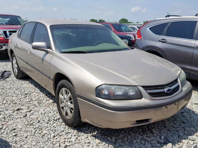 2G1WF52E529275718 - 2002 CHEVROLET IMPALA GOLD photo 1