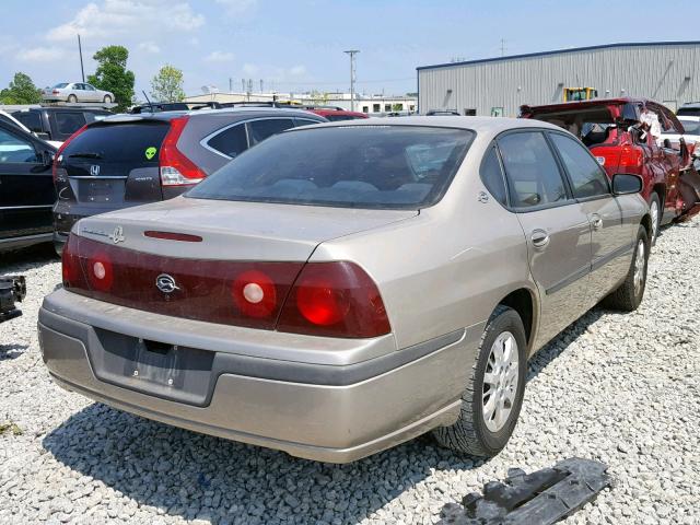 2G1WF52E529275718 - 2002 CHEVROLET IMPALA GOLD photo 4