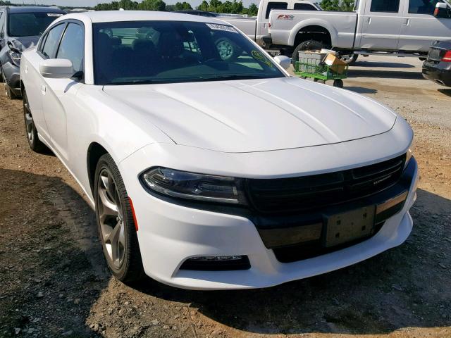 2C3CDXHG3FH725984 - 2015 DODGE CHARGER SX WHITE photo 1