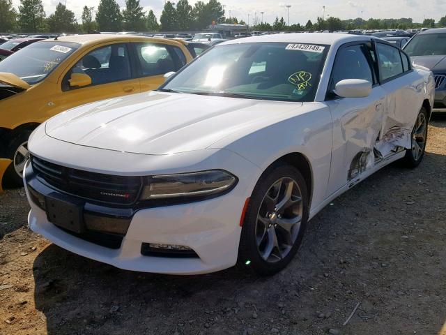 2C3CDXHG3FH725984 - 2015 DODGE CHARGER SX WHITE photo 2