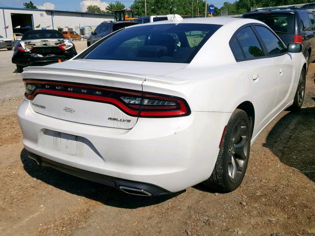 2C3CDXHG3FH725984 - 2015 DODGE CHARGER SX WHITE photo 4