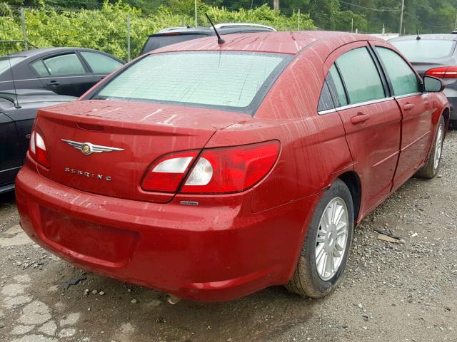 1C3LC56K37N527316 - 2007 CHRYSLER SEBRING TO RED photo 4