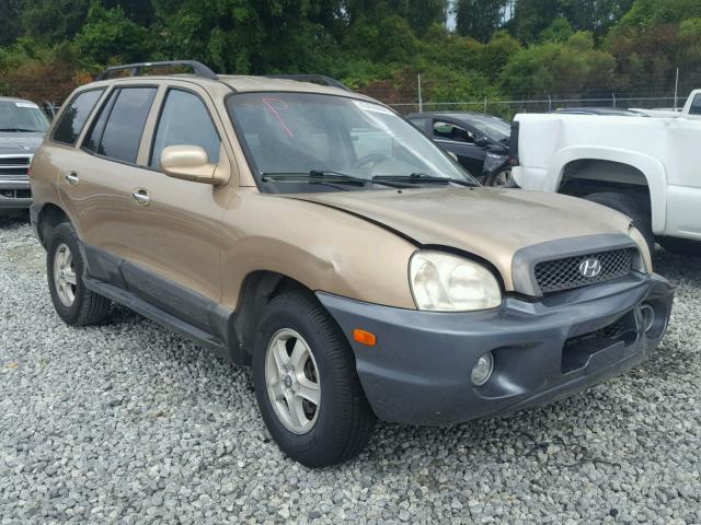 KM8SC73E14U721051 - 2004 HYUNDAI SANTA FE G GOLD photo 1