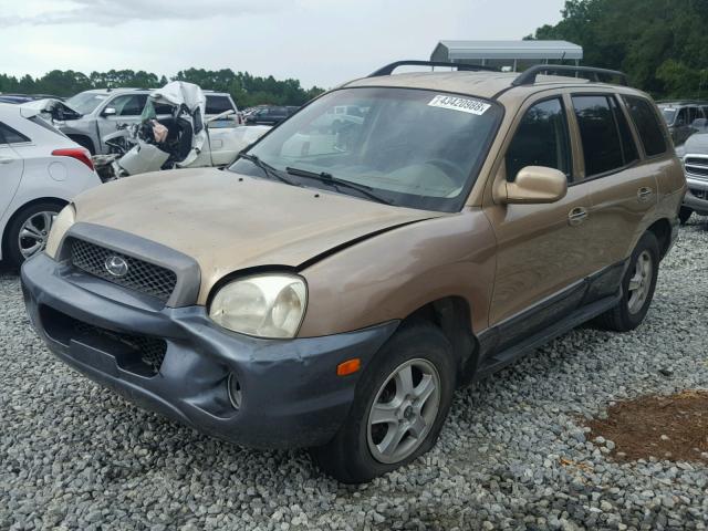 KM8SC73E14U721051 - 2004 HYUNDAI SANTA FE G GOLD photo 2