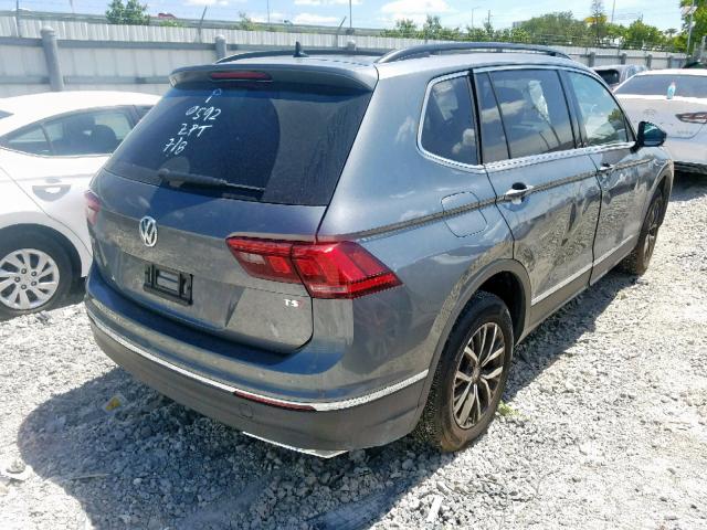 3VV3B7AX6JM190592 - 2018 VOLKSWAGEN TIGUAN SE GRAY photo 4