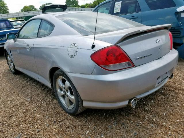 KMHHM65D76U191984 - 2006 HYUNDAI TIBURON GS SILVER photo 3