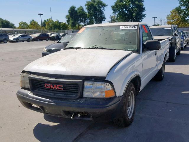 1GTCS14XX38247469 - 2003 GMC SONOMA WHITE photo 2