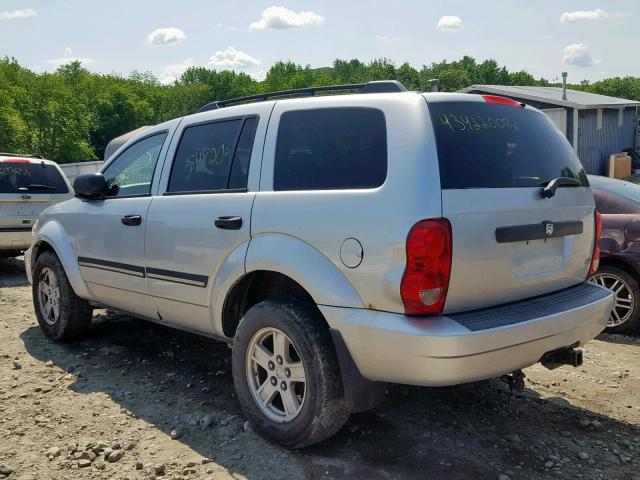 1D8HB48P27F583427 - 2007 DODGE DURANGO SL SILVER photo 3