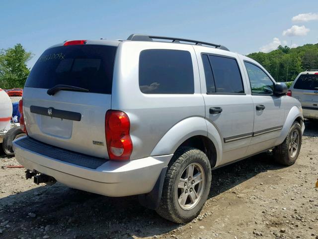 1D8HB48P27F583427 - 2007 DODGE DURANGO SL SILVER photo 4