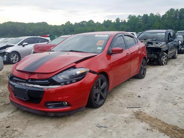 1C3CDFCB7DD325930 - 2013 DODGE DART LIMIT RED photo 2