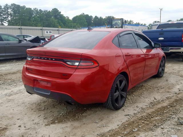 1C3CDFCB7DD325930 - 2013 DODGE DART LIMIT RED photo 4