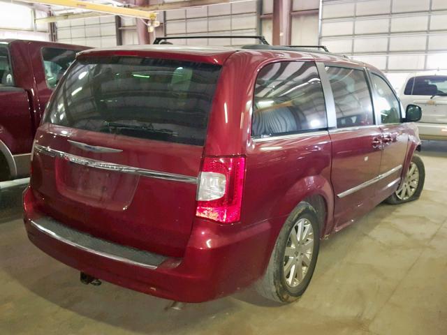 2C4RC1BG1GR128777 - 2016 CHRYSLER TOWN & COU BURGUNDY photo 4