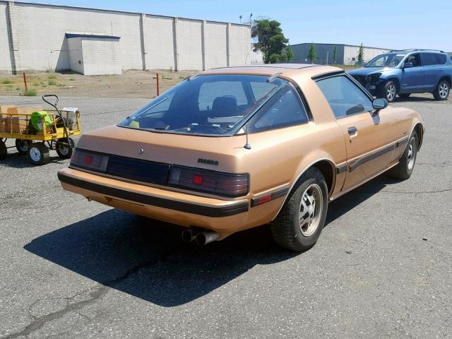 JM1FB3314B0533479 - 1981 MAZDA RX7 BROWN photo 4