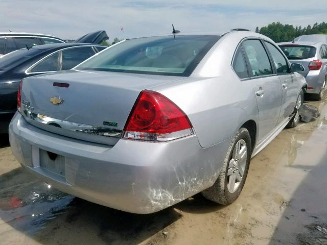 2G1WB5EKXB1296835 - 2011 CHEVROLET IMPALA LT SILVER photo 4