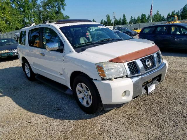 5N1BA08A37N706777 - 2007 NISSAN ARMADA SE WHITE photo 1