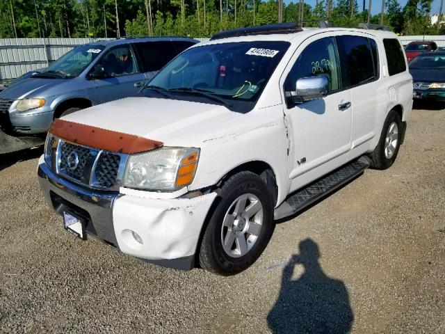 5N1BA08A37N706777 - 2007 NISSAN ARMADA SE WHITE photo 2