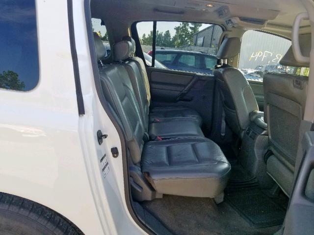 5N1BA08A37N706777 - 2007 NISSAN ARMADA SE WHITE photo 6