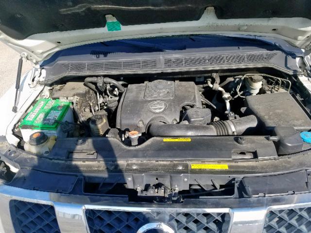 5N1BA08A37N706777 - 2007 NISSAN ARMADA SE WHITE photo 7