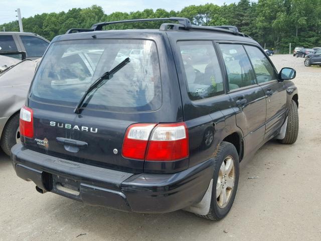 JF1SF65672H715987 - 2002 SUBARU FORESTER S BLACK photo 4