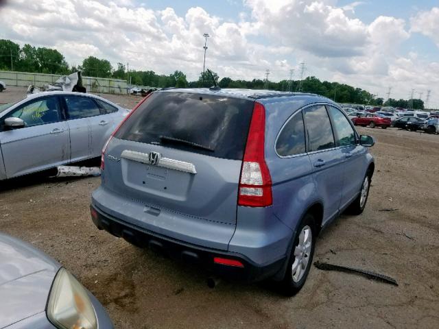 5J6RE48798L019801 - 2008 HONDA CR-V EXL BLUE photo 4