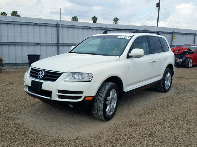 WVGZM77L85D081362 - 2005 VOLKSWAGEN TOUAREG 4. WHITE photo 2