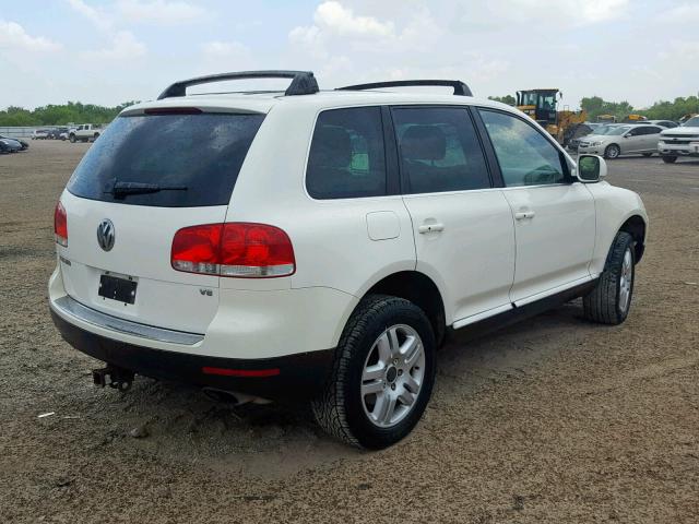 WVGZM77L85D081362 - 2005 VOLKSWAGEN TOUAREG 4. WHITE photo 4