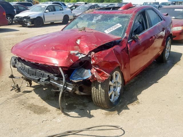 1G6DR57V880205246 - 2008 CADILLAC CTS HI FEA MAROON photo 2