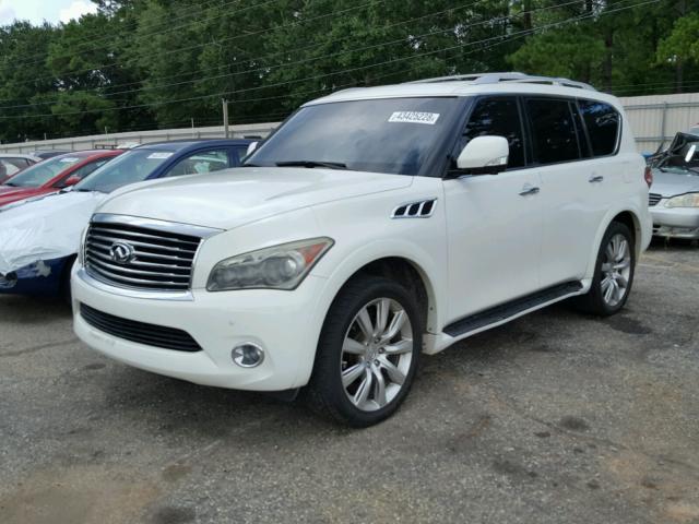 JN8AZ2NFXB9504125 - 2011 INFINITI QX56 WHITE photo 2