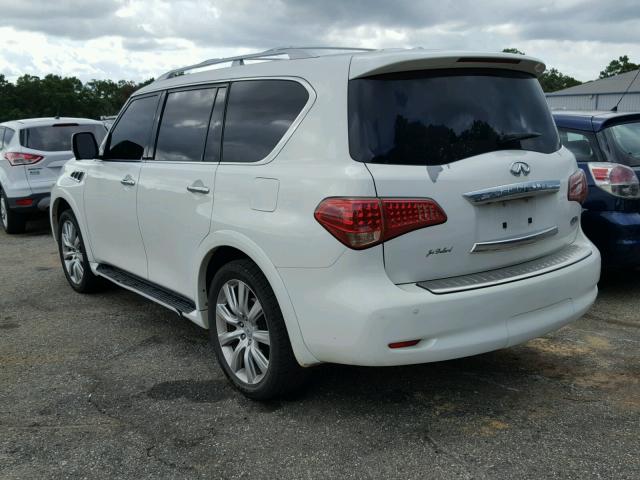 JN8AZ2NFXB9504125 - 2011 INFINITI QX56 WHITE photo 3