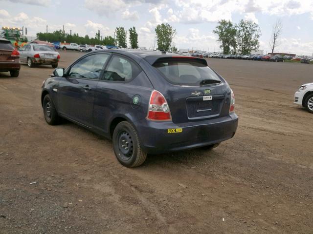 KMHCN3BC9AU155627 - 2010 HYUNDAI ACCENT SE CHARCOAL photo 3