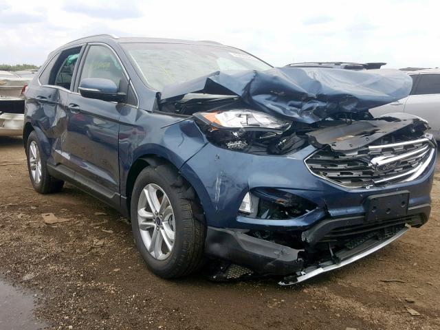 2FMPK3J91KBB38442 - 2019 FORD EDGE SEL BLUE photo 1