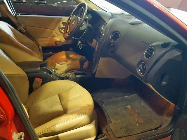 2G2WC58C381125933 - 2008 PONTIAC GRAND PRIX RED photo 5