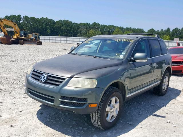 WVGBC77L34D039328 - 2004 VOLKSWAGEN TOUAREG 3. GREEN photo 2