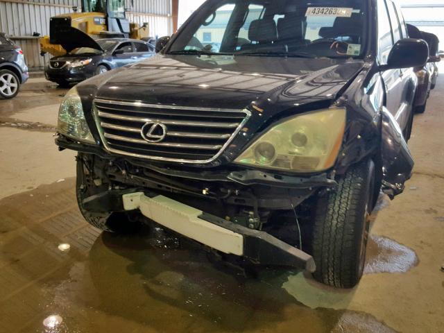 JTJBT20X890176331 - 2009 LEXUS GX 470 BLACK photo 9