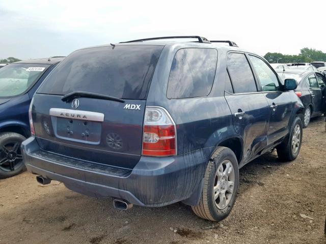 2HNYD18645H524335 - 2005 ACURA MDX TOURIN BLUE photo 4