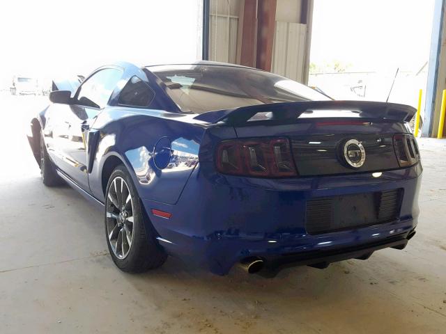 1ZVBP8CF8E5268286 - 2014 FORD MUSTANG GT BLUE photo 3