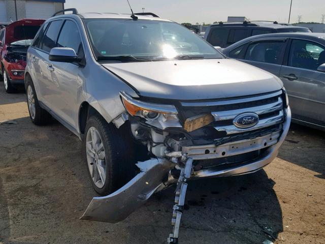 2FMDK3JC3DBB36354 - 2013 FORD EDGE SEL SILVER photo 1