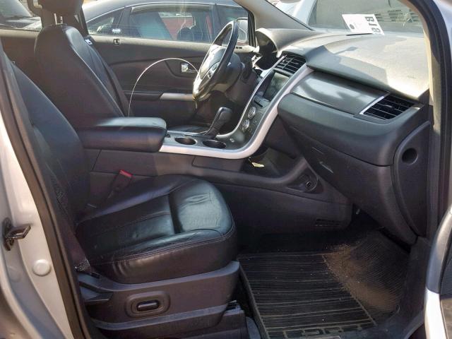 2FMDK3JC3DBB36354 - 2013 FORD EDGE SEL SILVER photo 5